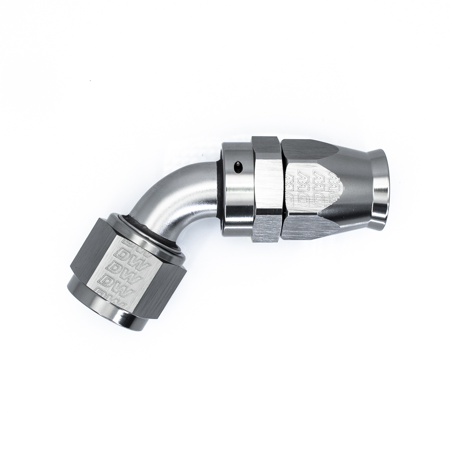 [6-02-0877] Deatschwerks 10AN Female Flare Swivel (Incl Ferule/Olive) 60-Degree Hose End PTFE, Anodized DW Titanium