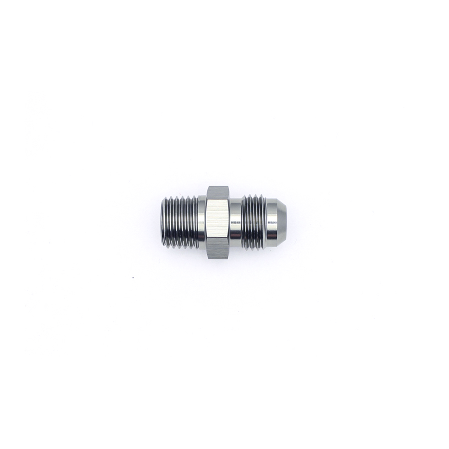 [6-02-0901] Deatschwerks 6AN Male Flare to 1/4 Inch Male NPT Adapter, Anodized DW Titanium
