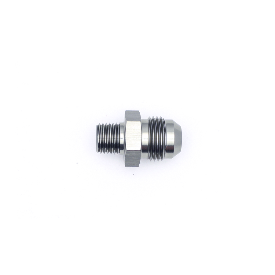[6-02-0904] Deatschwerks 8AN Male Flare to 1/4 Inch Male NPT Adapter, Anodized DW Titanium