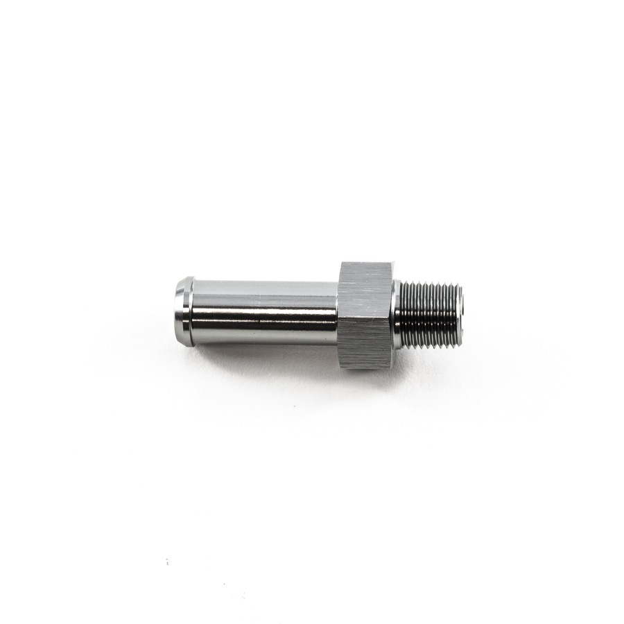 [6-02-0917] Deatschwerks 1/8 in NPT to 3/8 ines Hose Barb Adapter