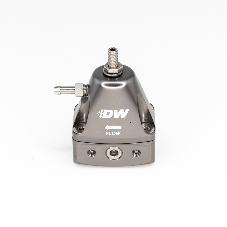 [6-1001-FRT] Deatschwerks DWR1000iL in-line adjustable fuel pressure regulator, universal fitment - titanium