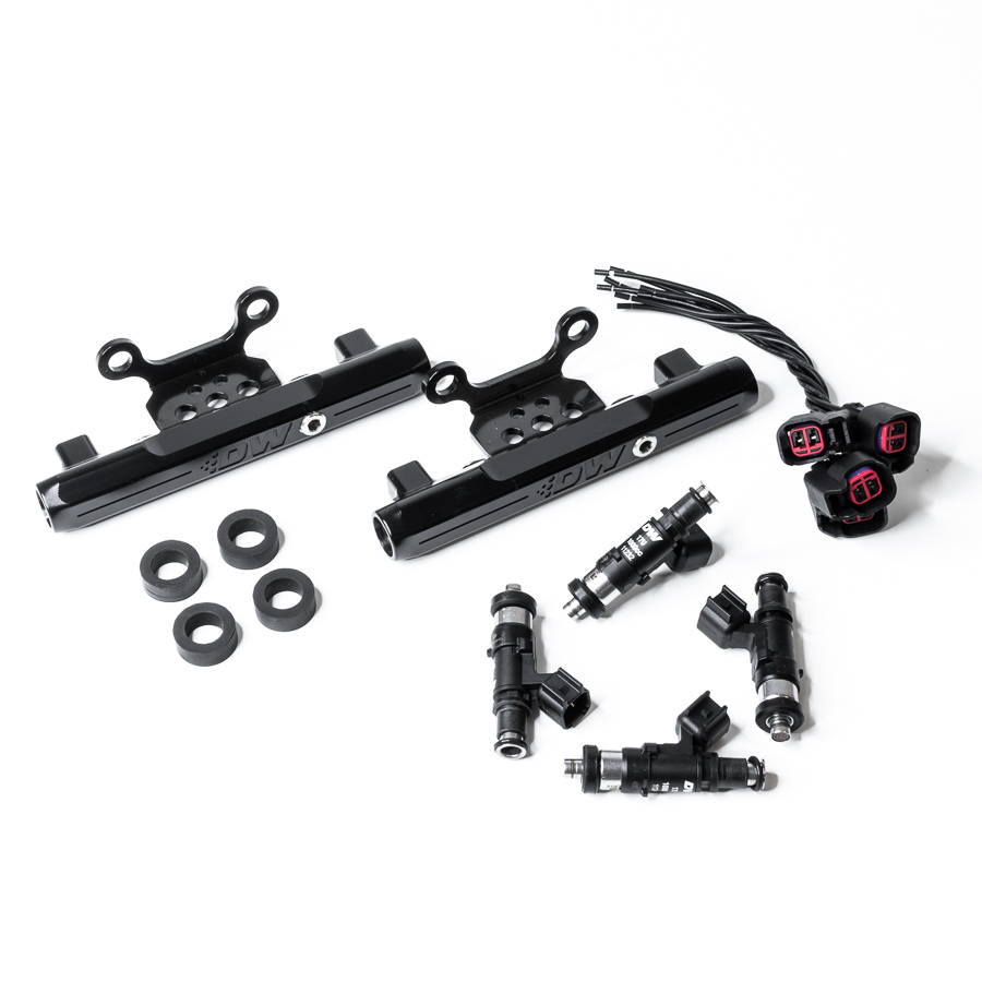 [6-101-1000] Deatschwerks Subaru side feed to top feed fuel rail conversion kit and 1000cc fuel injectors for 04-06 STI and Legacy GT