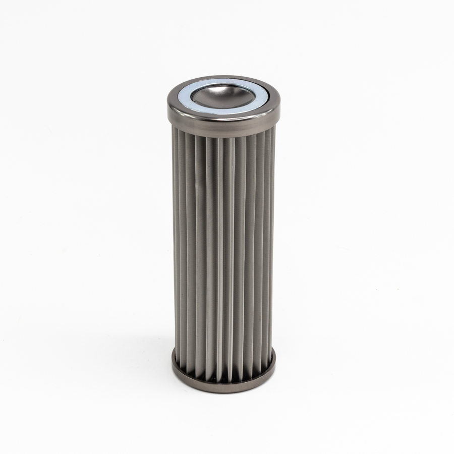 Deatschwerks In-line fuel filter element, stainless steel 10 micron. Fits DW 160mm housing. Universal