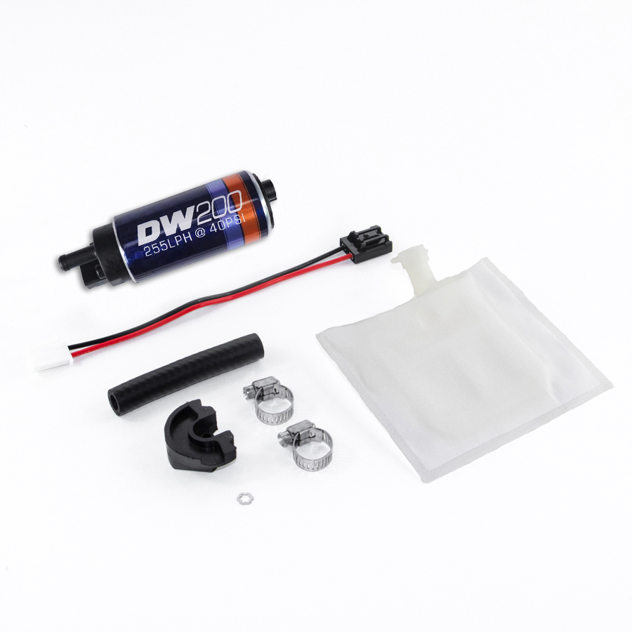 [9-201-0791] Deatschwerks DW200 series, 255lph in-tank fuel pump w/ install kit for Forester 97-07, Impreza (including WRX and STI) 93-07 and Legacy GT 90-99 and 05-07