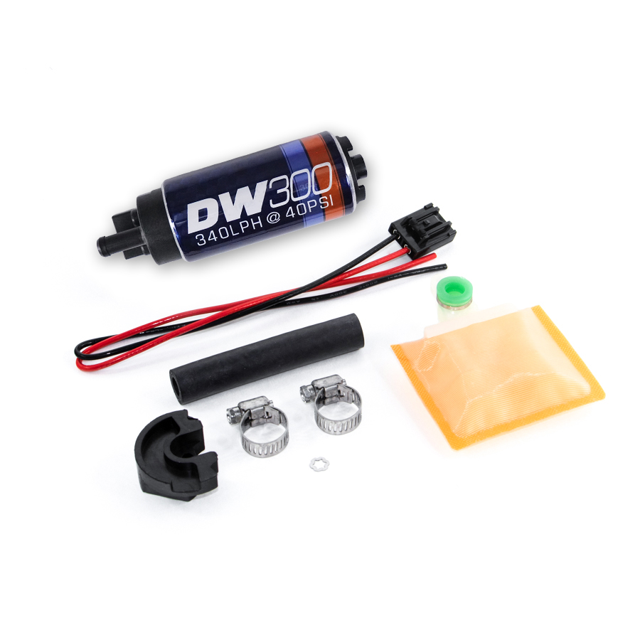 [9-301-0766] Deatschwerks DW300 series, 340lph in-tank fuel pump w/ install kit for 89-94 240sx and 89-93 Nissan Skyline R32 Non-GTR