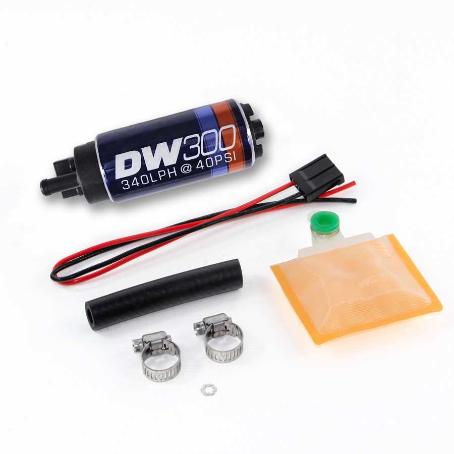 [9-301-1000] Deatschwerks DW300 series, 340lph in-tank fuel pump w /Universal Install Kit. Fits Most