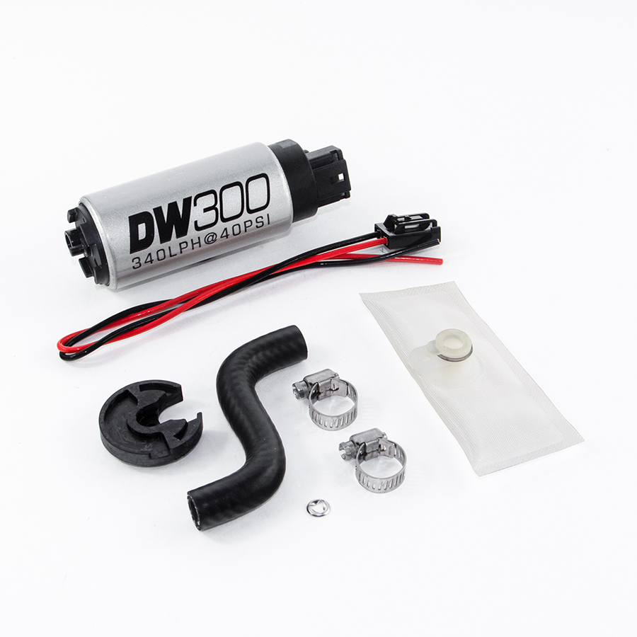 [9-301-1014] Deatschwerks DW300 series, 340lph in-tank fuel pump w/ install kit for 85-97 Ford Mustang