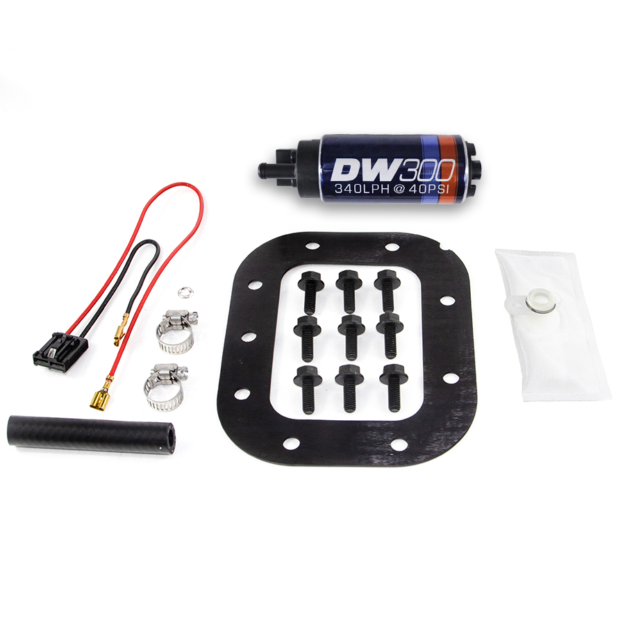 [9-301-1027] Deatschwerks DW300 series, 340lph in-tank fuel pump w/ install kit for Corvette 84-85 5.7L