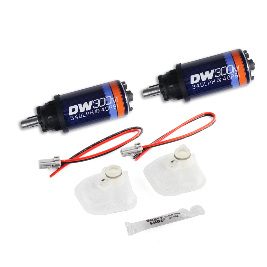 [9-305-1035] Deatschwerks DW300M series, 340lph Ford in-tank fuel pumps w/ install kit for 07-10 GT500 and GT500KR (2 pumps included)
