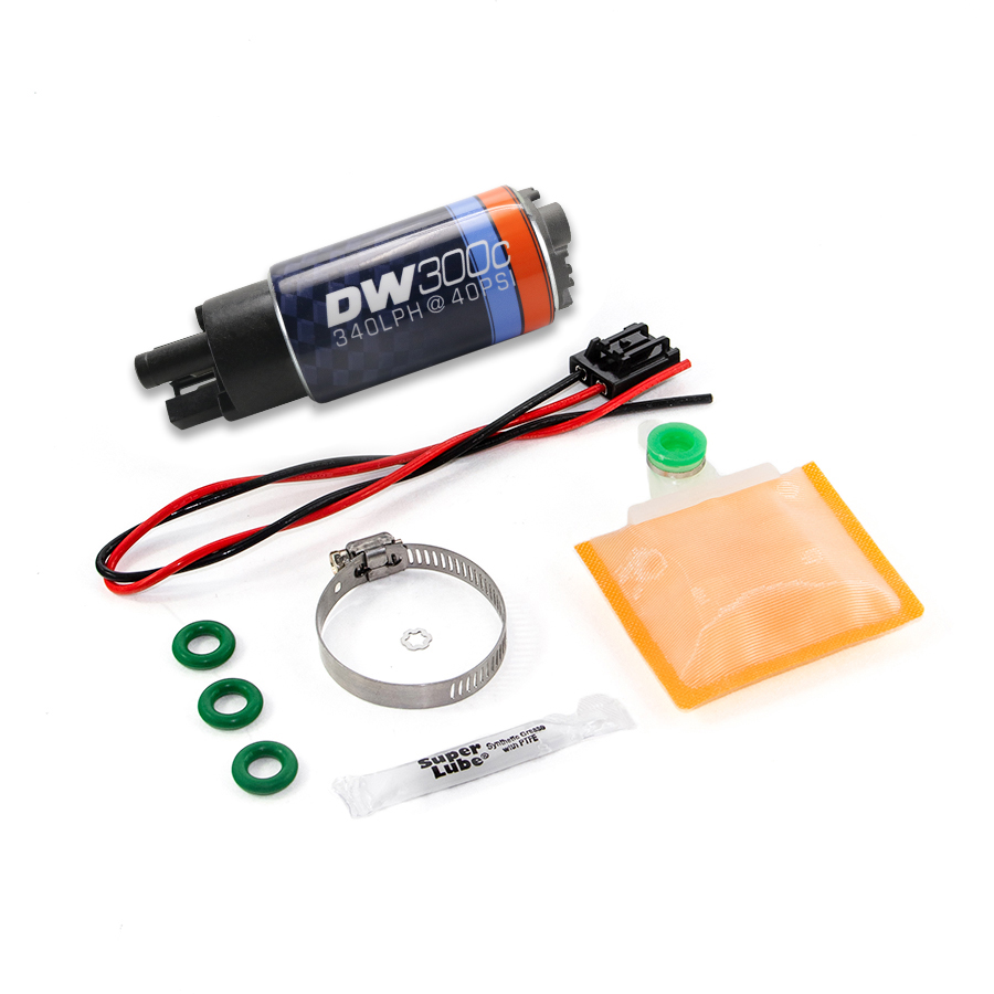 [9-307-1017] Deatschwerks DW300C series, 340lph compact fuel pump w/ Install Kit for Ford Focus MK2 RS