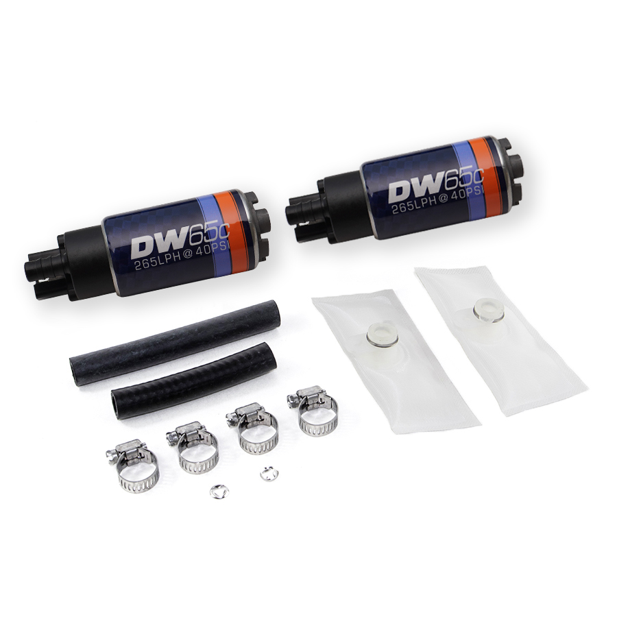 [9-651-1013] Deatschwerks DW65C series, 265lph compact fuel pump without mounting clips and install kit for 99-04 Ford Lightning and 02-03 Harley F150 (dual pumps)