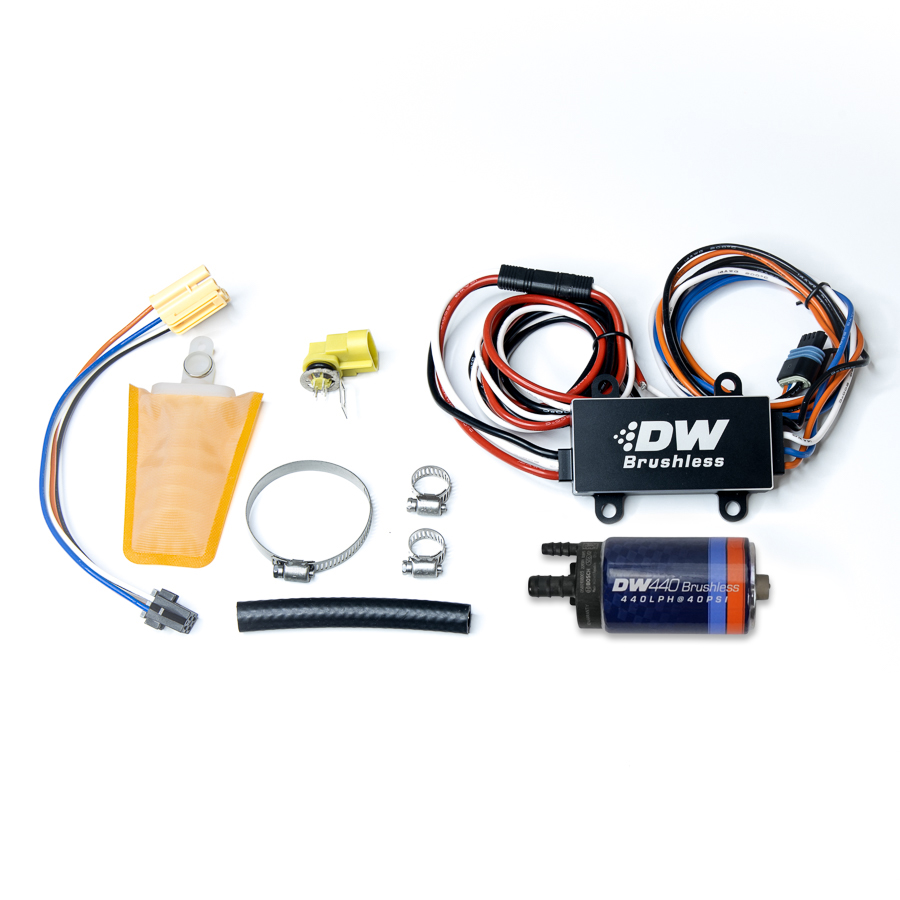 [9-441-C102-0903] Deatschwerks DW440 Brushless Fuel Pump w/2-speed controller for NA/NB Miata and Early Impreza