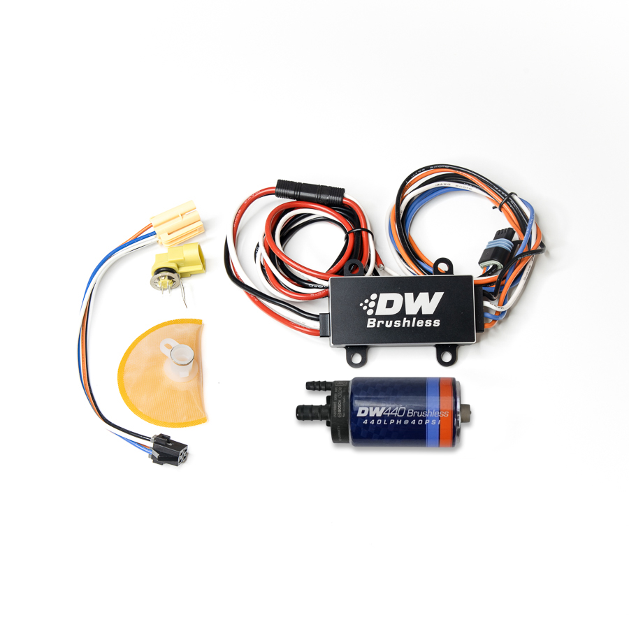 [9-441-C102-0908] Deatschwerks DW440 Brushless Fuel pump w/2-speed controller for New Edge Mustang