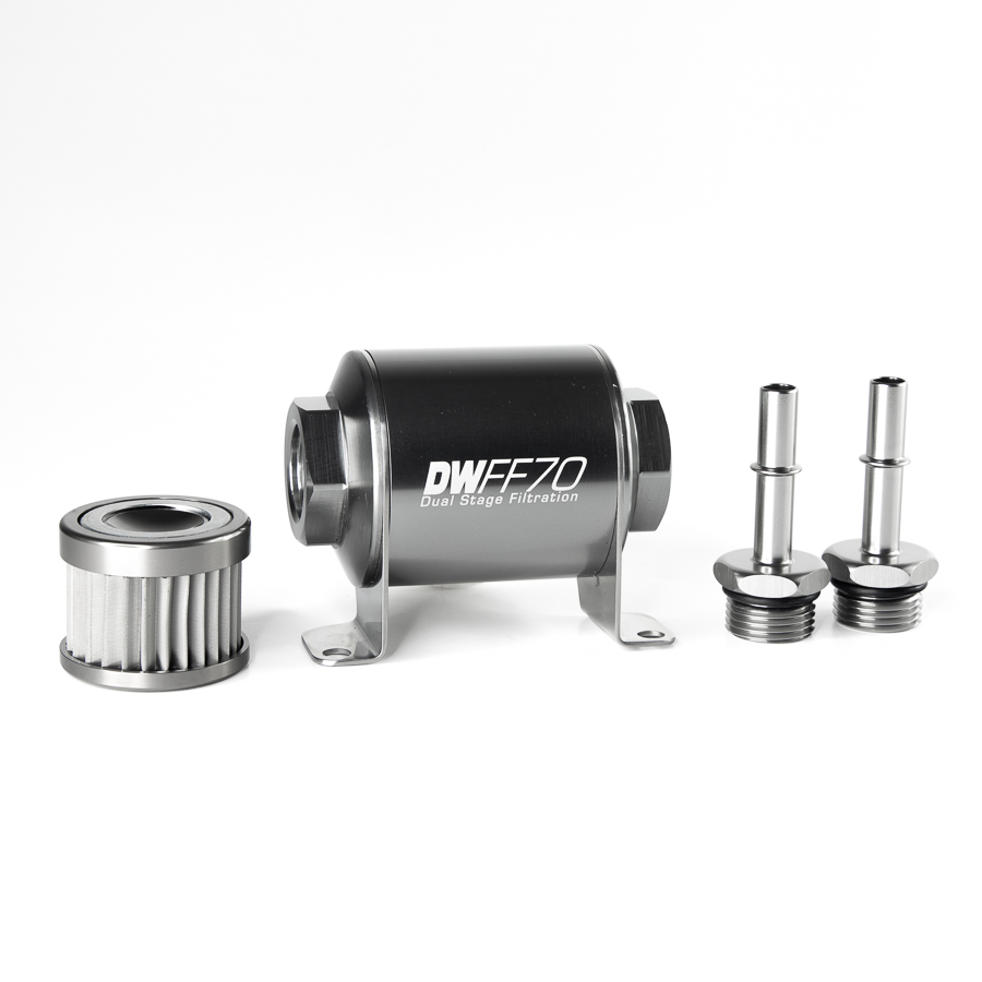 Deatschwerks Stainless steel 10 micron fuel filter, for 2005-2010 Mustang
