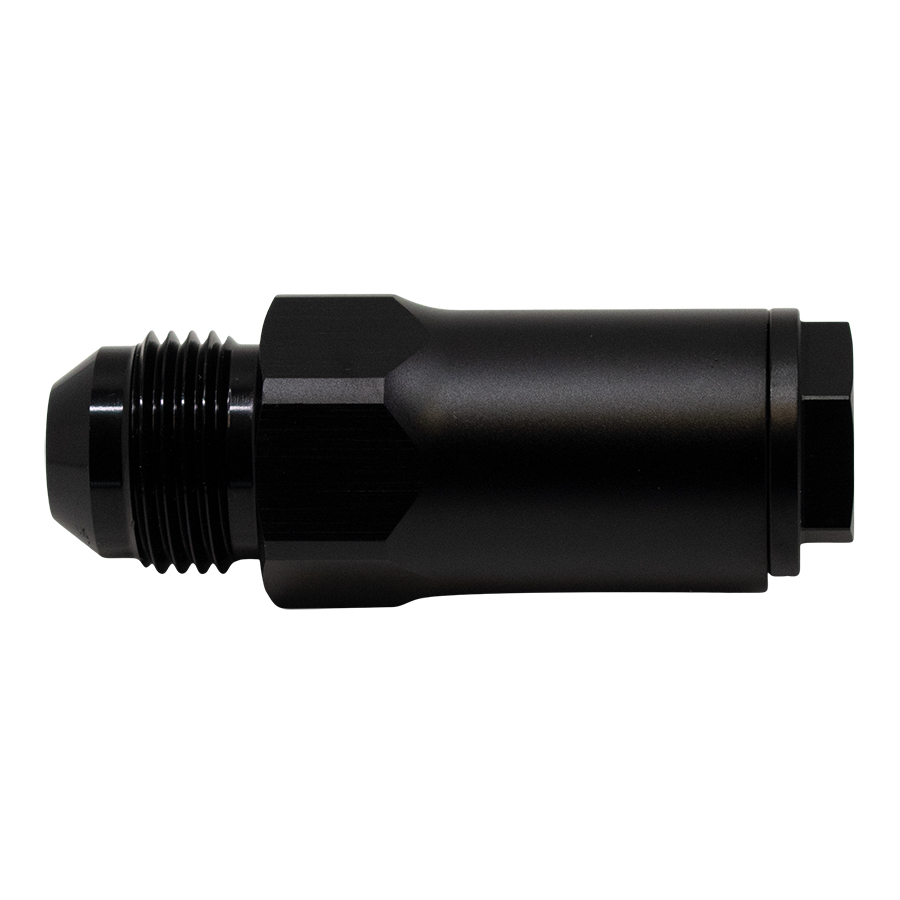 [6-02-0107-B] Deatschwerks 8AN Male Flare to 1/2 Inch Ford Male EFI Quick Connect Adapter, Anodized Matte Black