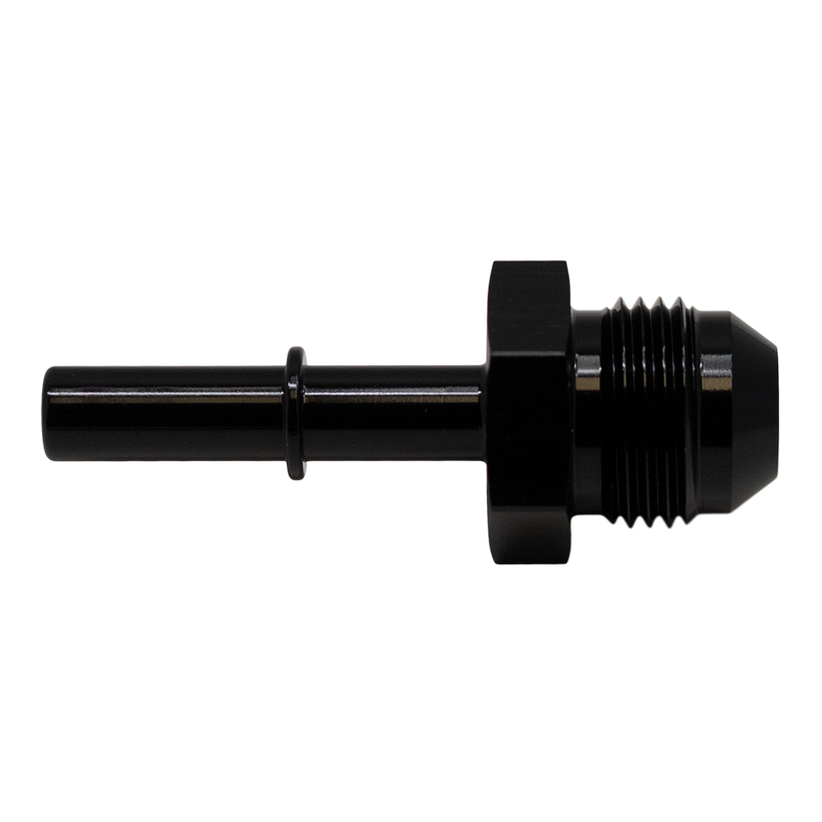 [6-02-0138-B] Deatschwerks 8AN Male Flare to 5/16 Inch Male EFI Quick Connect Adapter, Anodized Matte Black