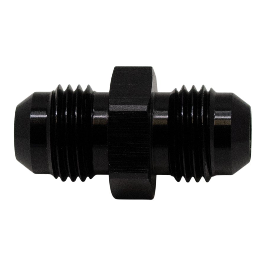 [6-02-0202-B] Deatschwerks 6AN Male Flare to 6AN Male Flare Coupler, Anodized Matte Black