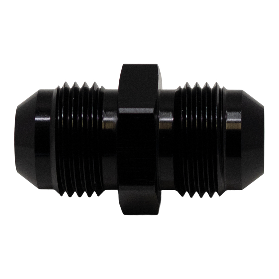 [6-02-0204-B] Deatschwerks 8AN Male Flare to 8AN Male Flare Coupler, Anodized Matte Black