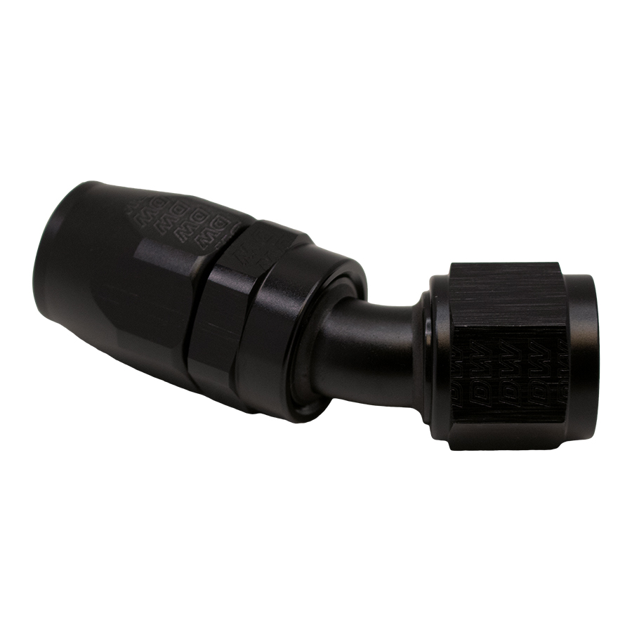 [6-02-0824-B] Deatschwerks 10AN Female Flare Swivel 30-Degreehose End CPE, Anodized Matte Black