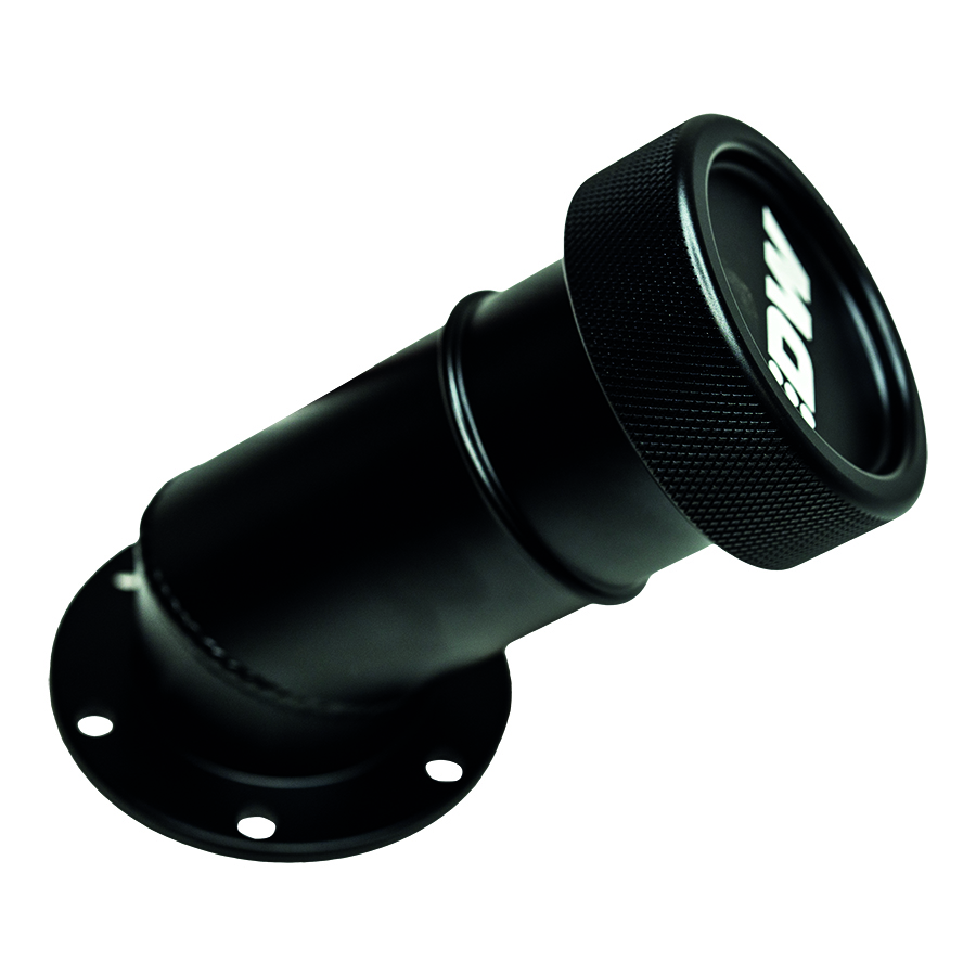 [6-03-FST-ANGLE] Deatschwerks Angled Filler Neck/w Cap, Matte Black