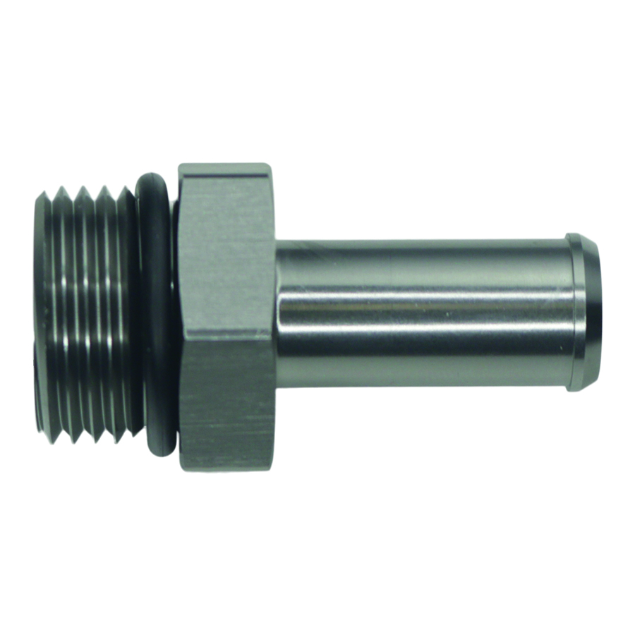 [6-02-0515] Deatschwerks 10AN ORB Male to 1/2 Inch Male Barb Fitting, Anodized DW Titanium