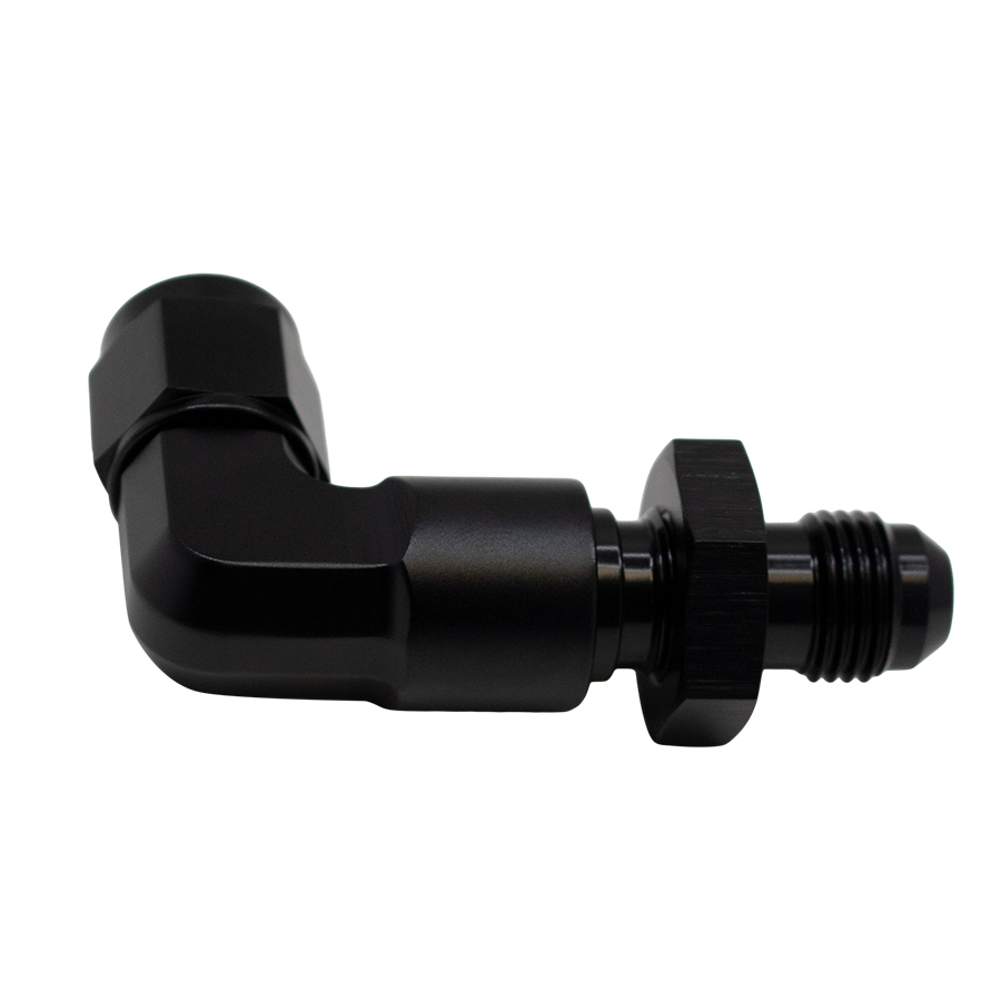 [6-02-0727-B] Deatschwerks 6AN Swivel to 6AN 90-Degree Bulkhead