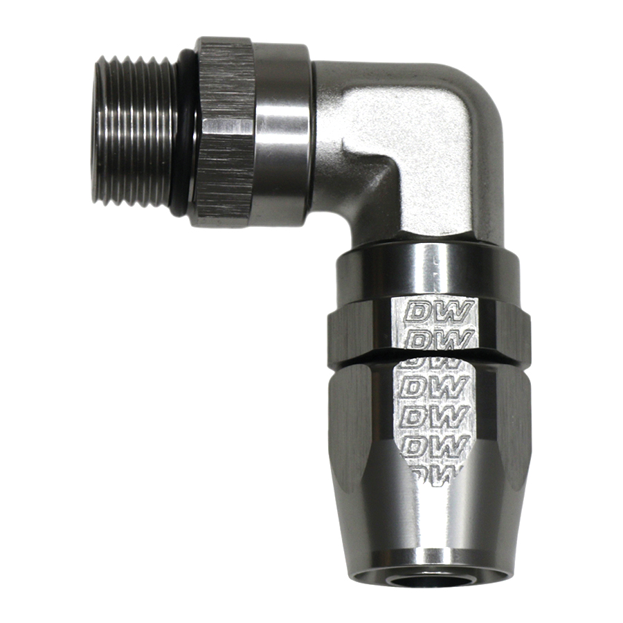 [6-02-0829] Deatschwerks 10AN ORB Female Swivel 90-Degree Hose End CPE, DW Titanium
