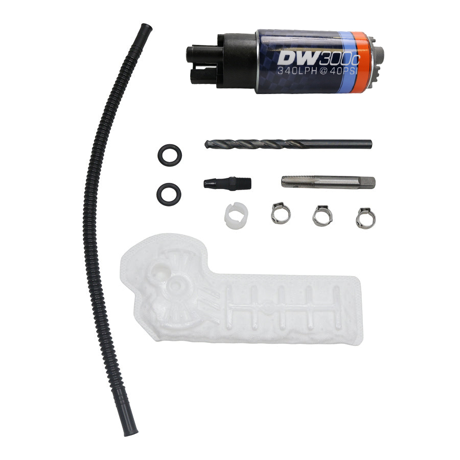 [9-307-1063] Deatschwerks DW300C series, 340lph compact fuel pump w/ Install Kit for 2011-16 Chevy Cruze, 2013-17 Buick Verano, 2016-19 Buick Cascada