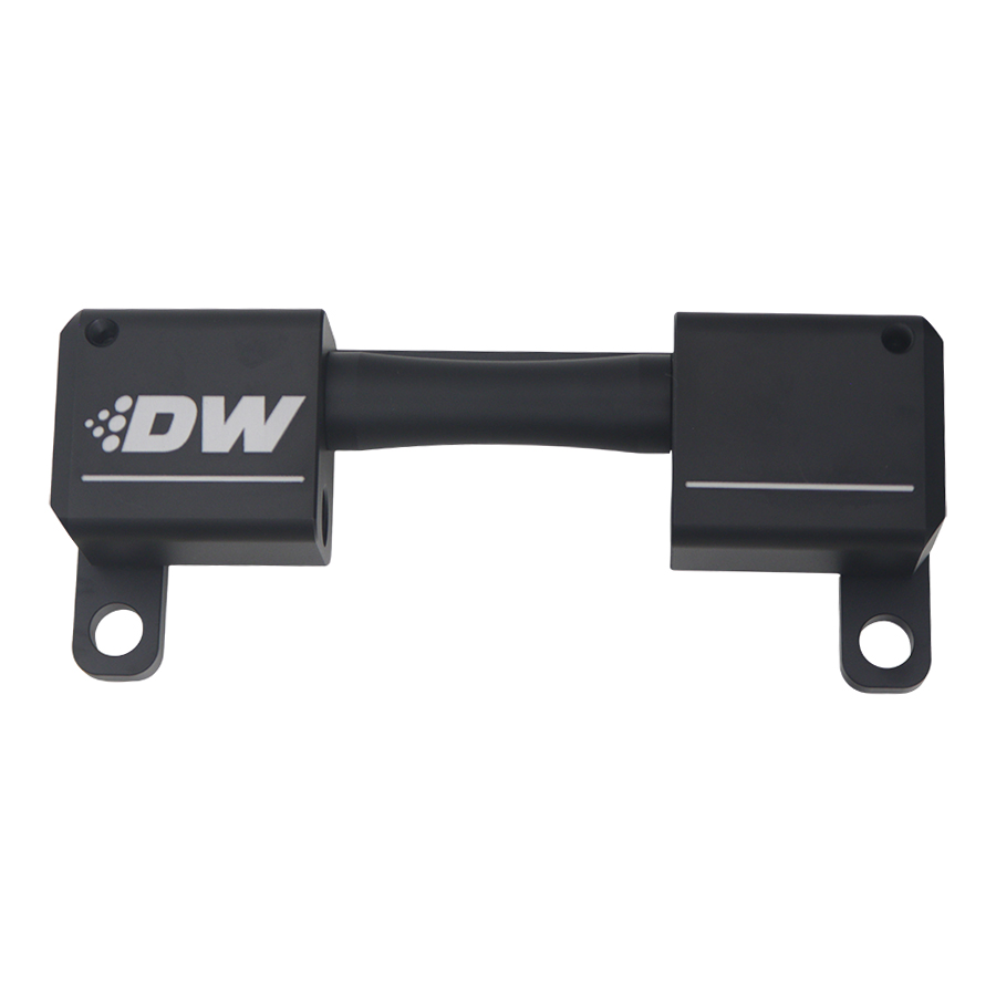 Deatschwerks High Flow Ethanol Sensor Adapter, 10AN ORB to 10AN ORB, Anodized Matte Black