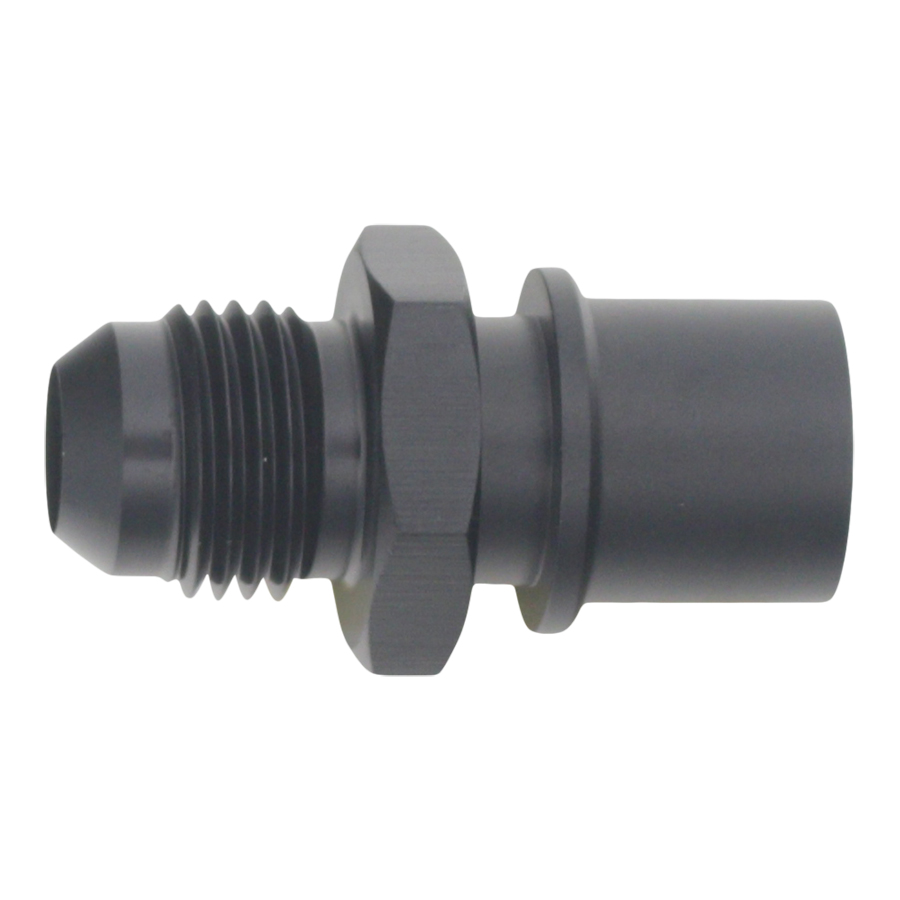 [6-02-0127-B] Deatschwerks 6AN Male Flare to Toyota Module Quick Connect, Anodized Matte Black