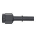 Deatschwerks 6AN Female Flare Swivel to 5/16" Male EFI Quick Disconnect, Anodized Matte Black