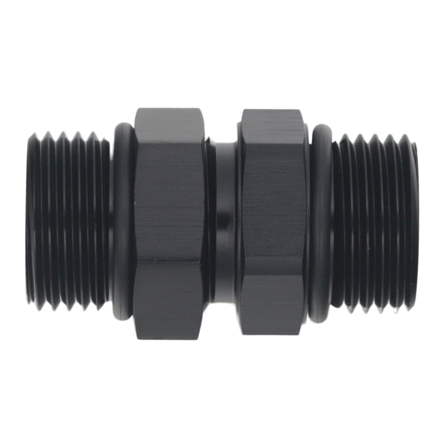 [6-02-0421-B] Deatschwerks 10AN ORB Male to 10AN ORB Male Swivel Adapter, Anodized Matte Black