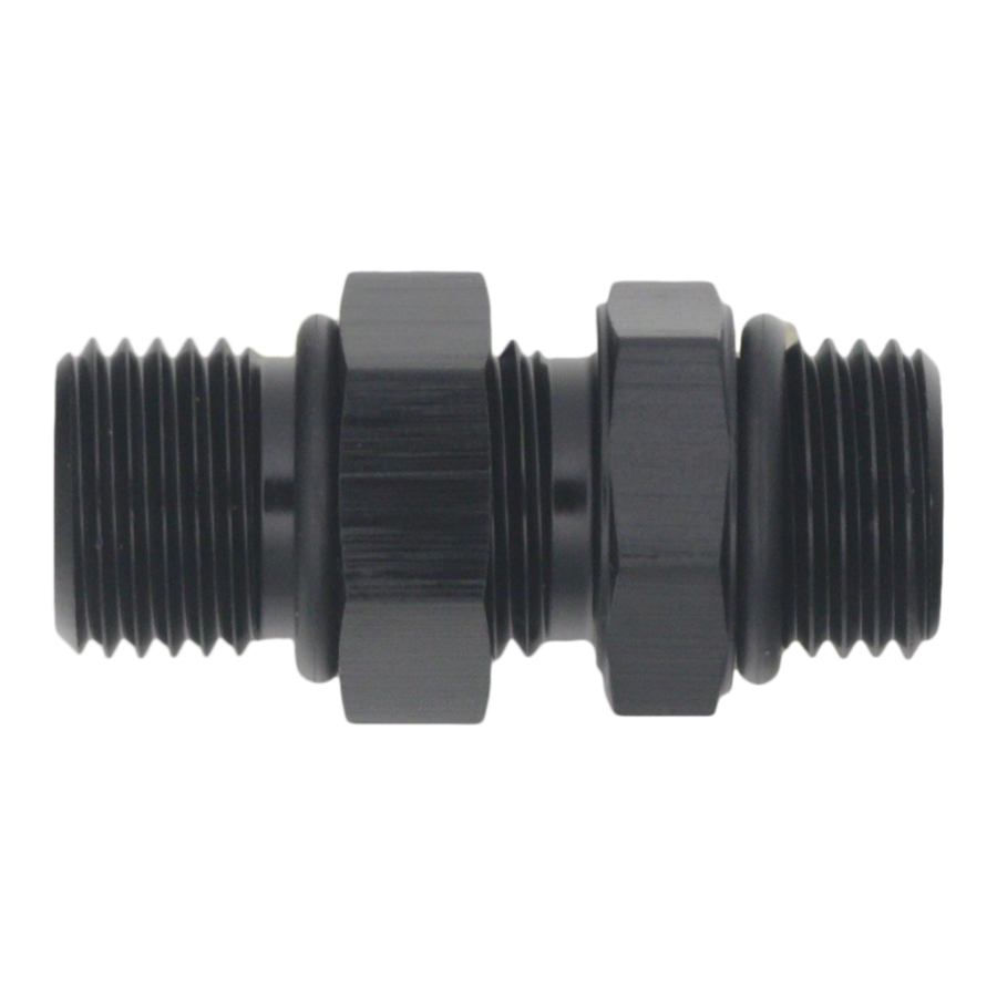 [6-02-0423-B] Deatschwerks 6AN ORB Male to 6AN ORB Male Swivel Adapter, Anodized Matte Black