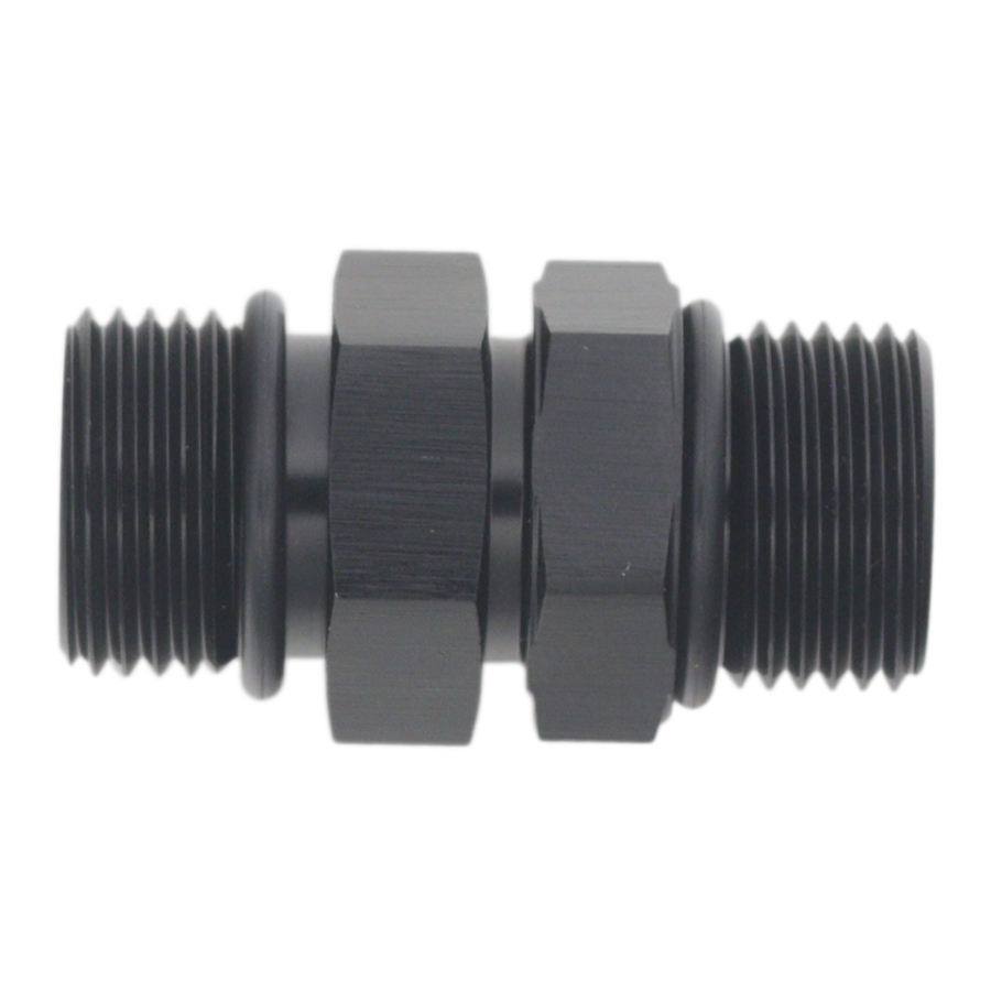 [6-02-0426-B] Deatschwerks 8AN ORB Male to 8AN ORB Male Swivel Adapter, Anodized Matte Black