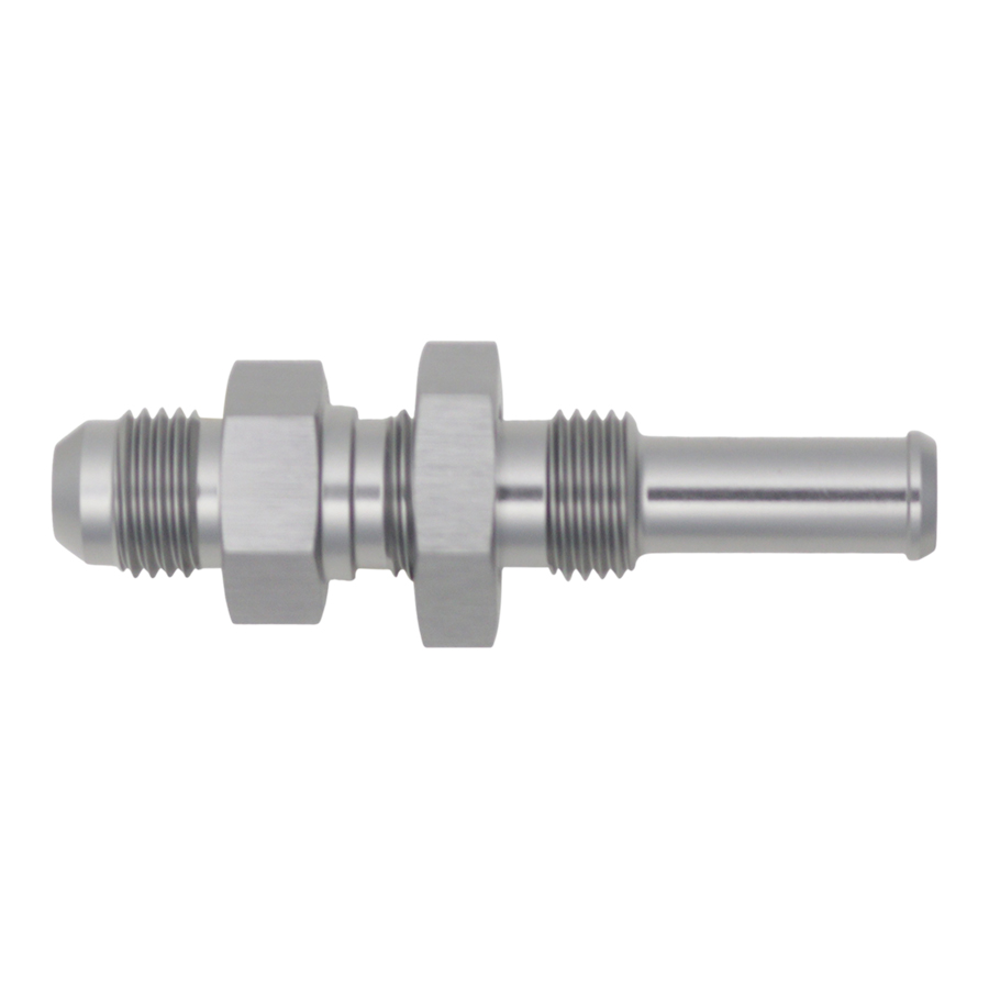 [6-02-0734] Deatschwerks 6AN Male Flare to Straight 3/8" Single Hose Barb, Anodized DW Titanium