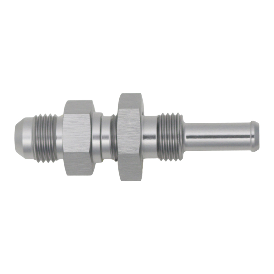 [6-02-0739] Deatschwerks 6AN Male Flare to Straight 5/16" Single Hose Barb, Anodized DW Titanium