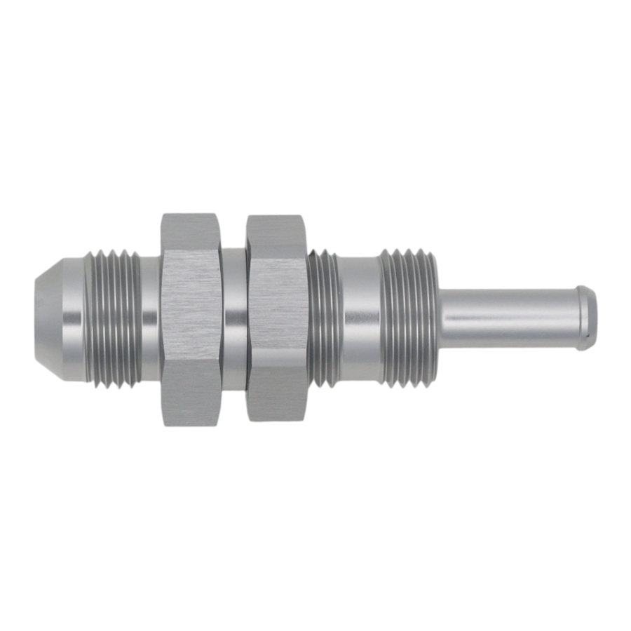 [6-02-0743] Deatschwerks 8AN Male Flare to Straight 5/16" Single Hose Barb, Anodized DW Titanium