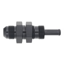 Deatschwerks 8AN Male Flare to Straight 5/16" Single Hose Barb, Anodized Matte Black