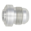 Deatschwerks 8AN Male Flare with Aluminum Weld On Fitting, Anodized Raw Aluminum