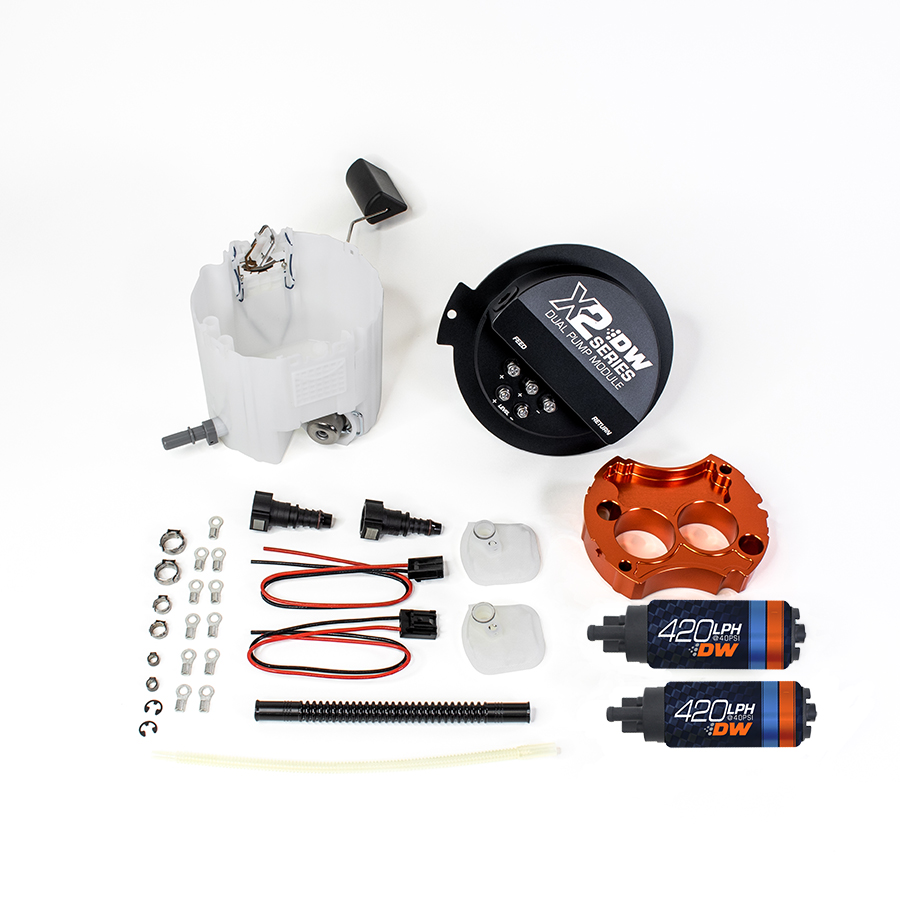 [9-421-7002] Deatschwerks X2 Series Fuel Pump Module with 2 DW420s for 2010-15 Camaro LS 3.7 V6/SS LS3 6.2 and 2010-14 CTS-V