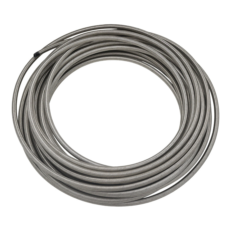 [6-02-0812-50] Deatschwerks 6AN Stainless Steel Double Braided CPE Hose, 50 Feet