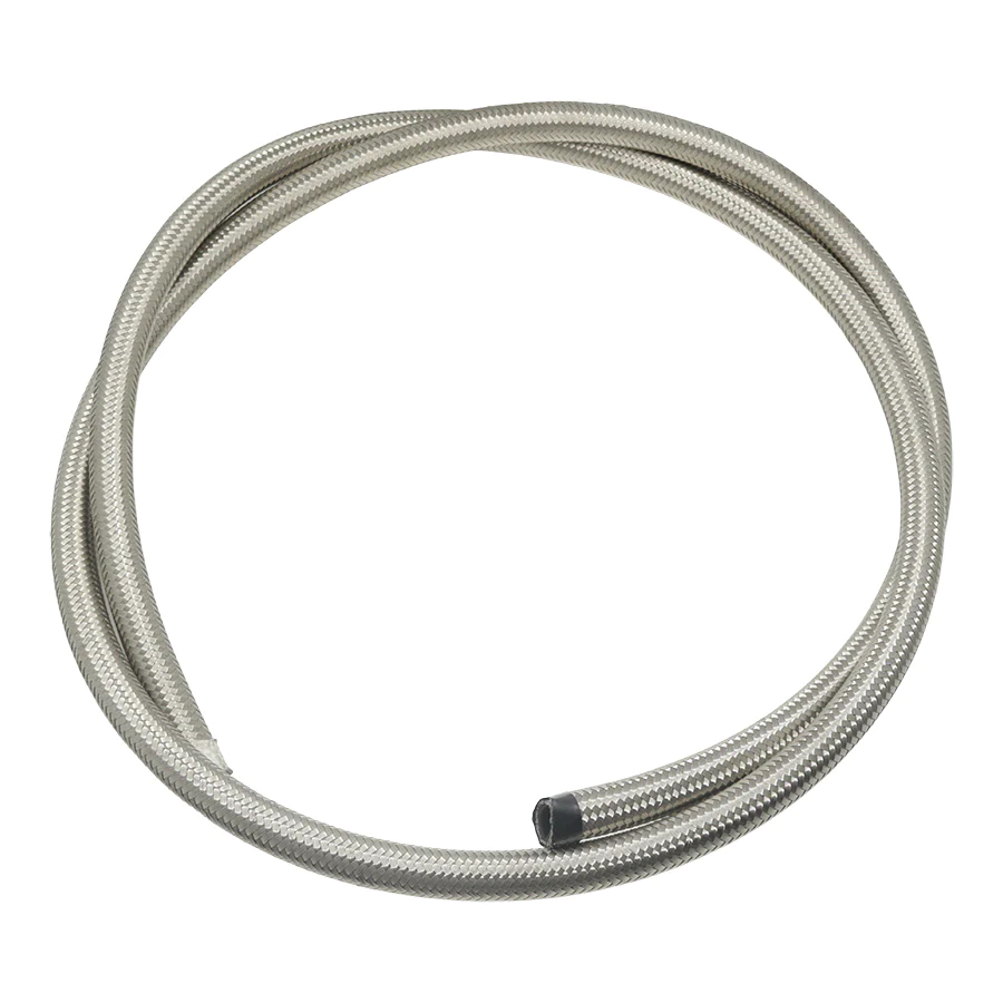 [6-02-0861-6] Deatschwerks 6AN Stainless Steel Double Braided PTFE Hose, 6 Feet