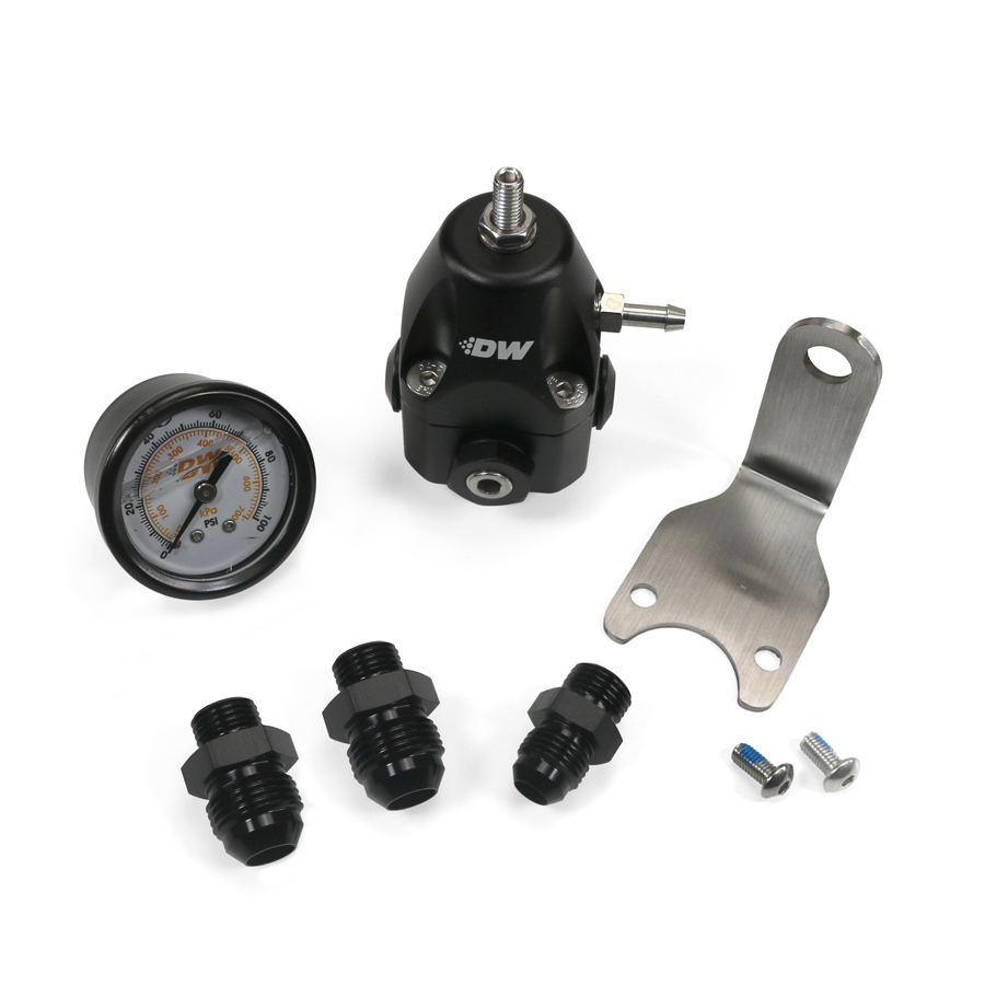 [6-1002-FRB-86] Deatschwerks DWR1000c AFPR + pressure gauge + 6AN & 8AN fittings