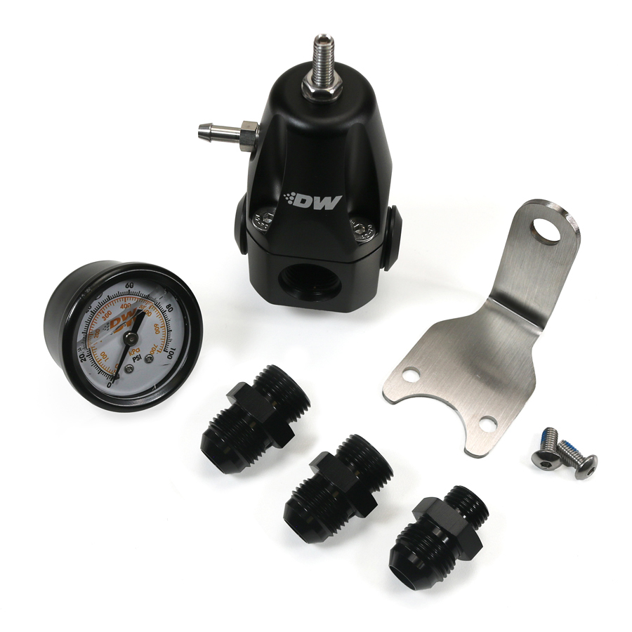 [6-1000-FRB-88] Deatschwerks DWR1000 AFPR + pressure gauge + 8AN fittings