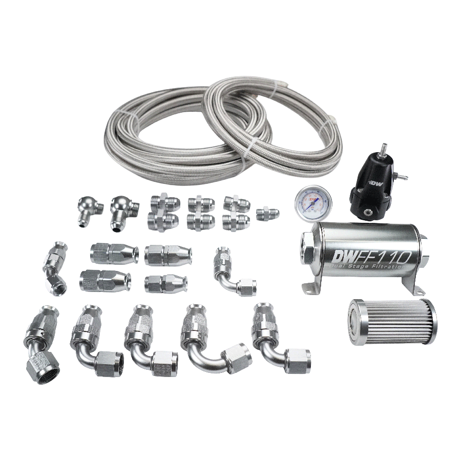 [6-625] Deatschwerks X2 Pump Hanger PTFE Plumbing Kit for 92-00 Honda Civic, and 94-01 Acura Integra
