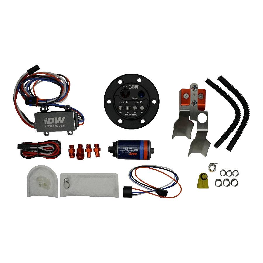 [9-811-C105-7043] Deatschwerks X2 Fuel Pump Hanger w/DW810 Brushless Fuel pump and 2-speed controller for Honda Civic and Integra