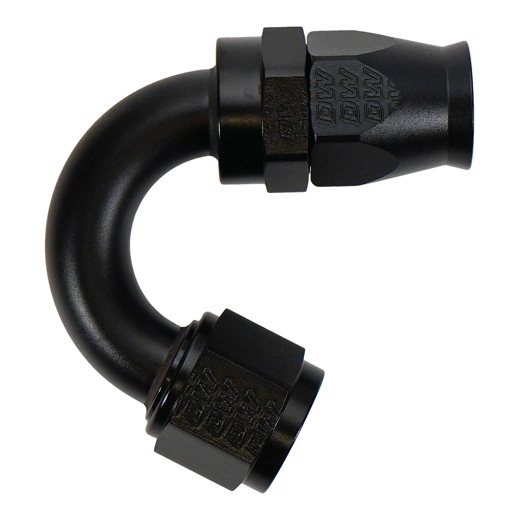 [6-02-0881-B] Deatschwerks 10 AN Female Flare Swivel (Incl Ferule/Olive) 150-degree Hose End PTFE