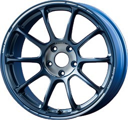 RAYS ZE40 TA3 F1 1775 47 5-114-15 LM - Metallic Blue Matte Black Clear