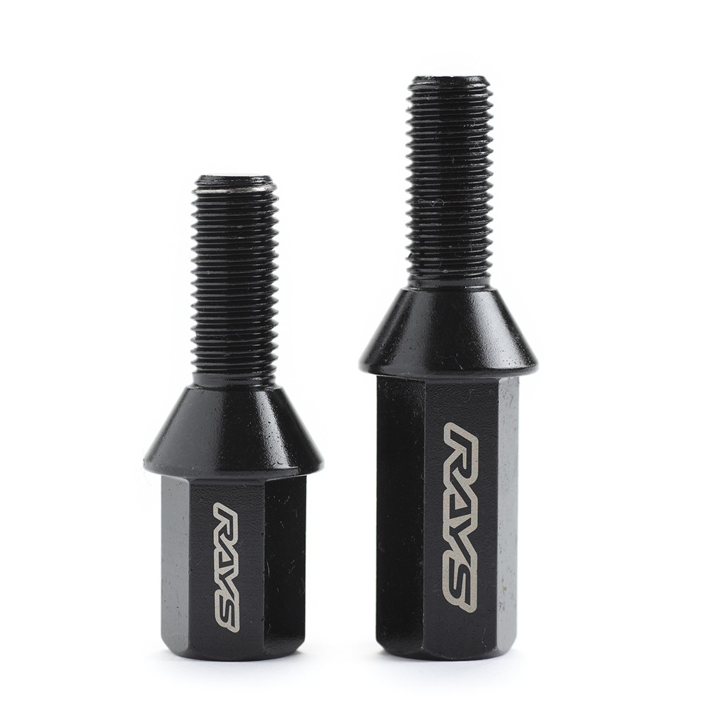 RAYS 17HEX RACING BOLT LONG 4PC 12X1.5 Black 28