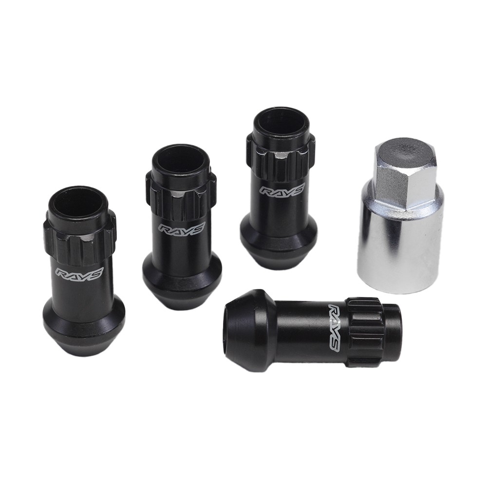 RAYS 17HEX RACING LOCK NUT L48 LONG 12X1.25BK